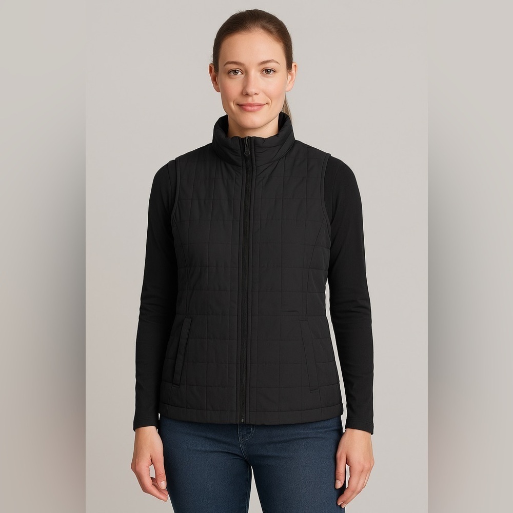 Exertek Charcoal Quilted Vest Women’s Size Medium
